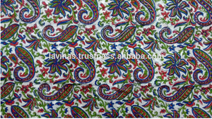 Vente en gros de tissu indien fait main en coton imprimé Jaipur Sanganeri tissu unique imprimé main bloc matière première tissu pour robe - Product Image 2