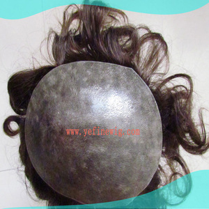 mens peluquín <span class=keywords><strong>cabello</strong></span> real indio - Product Image 3