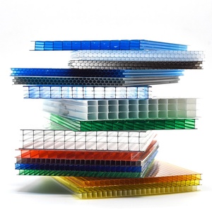 Lámina de policarbonato de techo transparente multipared de colores <span class=keywords><strong>en</strong></span> varios tamaños - Product Image 1