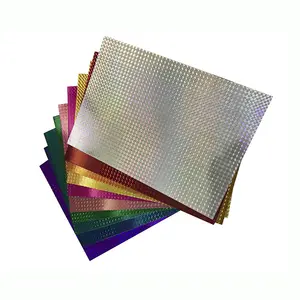 Most popular holographic paper metallic cardboard for scrapbooking and hand crafting