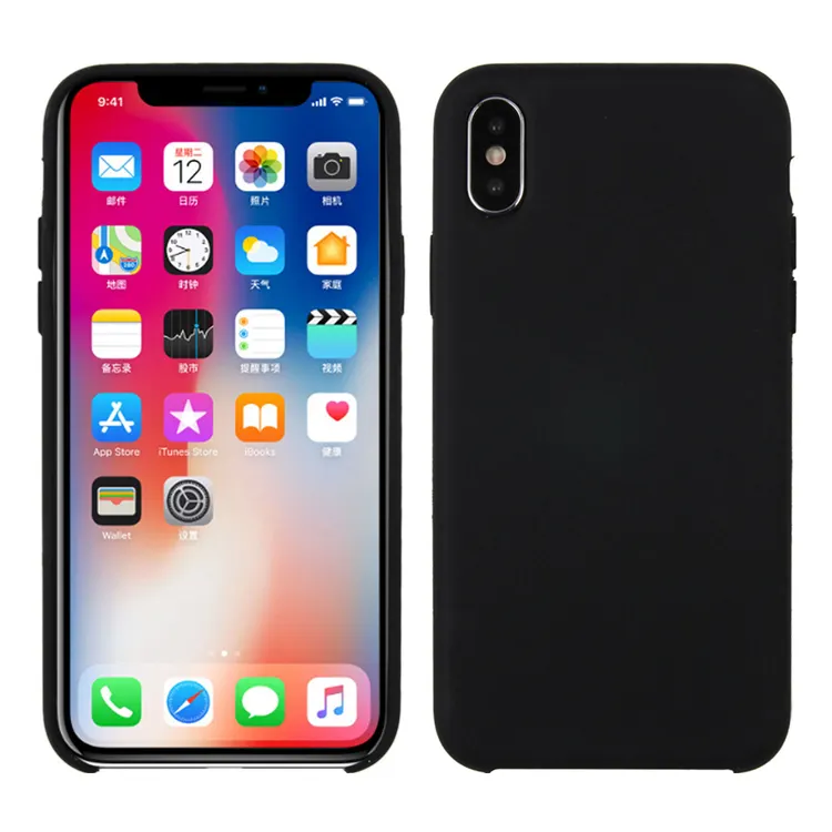 Wholesale Microfiber Custom Luxury Liquid Silicone Cell Phone Case Rubber Back Cover Mobile Accessories For Iphone X Xs Max 11
