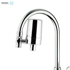 Faucet Mounted Water Filter Manual White Kitchen Ceramic Faucet Water Filter Activated Carbon Household Purifier Plastic Drinkable Filter Parts