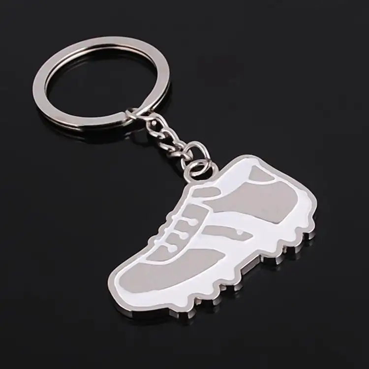 Sepatu Sepak Bola promosi Bentuk Keyring Kustom logo Logam Keychain