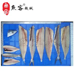 Commercial ไฟฟ้าขนาดเล็กเนื้อปลาเครื่อง Saury Cod ปลาทู Slice Cutter