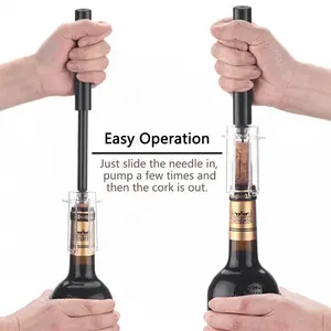 SUNWAY Wine Gadgets Wine Cork Remover Pump Air Pressure Pump Opener Corkscrew Bottle Opener Cork Out Tool