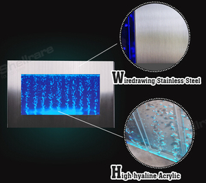 ตู้ปลาติดผนังแบบแขวนพร้อมไฟ LED สำหรับตกแต่งภายใน - Product Image 5