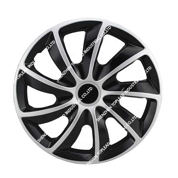 TOPLEAD universal swift Auto hubcap rim skin cover anti wear twin color car wheel cover with stainless steel ring