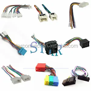 factory custom hot sale auto stereo car radio wire harness for car audio connector