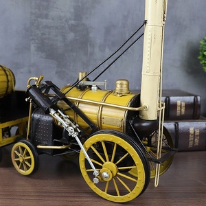 Fabbrica della cina 1892 di Razzo Modello di Treno Locomotiva A Vapore SCALA <span class=keywords><strong>1</strong></span>:<span class=keywords><strong>24</strong></span> Handmade del Commercio All'ingrosso Del Mestiere Del Metallo Dell'annata Della Decorazione Della Casa - Product Image 5