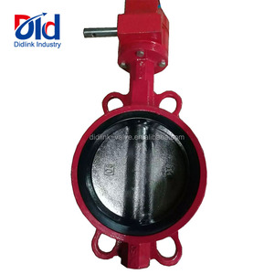 Red gang Hướng dẫn sử dụng đòn bẩy vòi cứu hỏa với 150lb Ba bù đắp rãnh Wafer kiểm tra Van bướm cho phương tiện truyền thông nước - Product Image 3