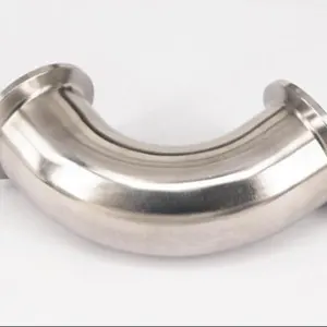 High Strength ASME BPE Fittings 1 Inch 90 Degree Elbow Connection Type Clamp