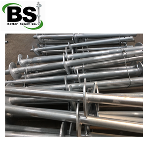 Tiges d'ancre de vis du sol en acier galvanisé, pièces, arbre rond, argenté à prix bon marché pour <span class=keywords><strong>bridge</strong></span> pivoine - Product Image 5