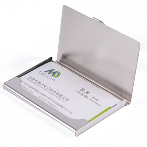 Nouveau En Acier Inoxydable Titulaire de la <span class=keywords><strong>Carte</strong></span> D'affaires Cas Hommes <span class=keywords><strong>Carte</strong></span> D'<span class=keywords><strong>identité</strong></span> Porte - Product Image 5