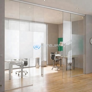 Vente directe d'usine <span class=keywords><strong>Porte</strong></span> <span class=keywords><strong>coulissante</strong></span> en verre trempé pour salle de bain et salon - Product Image 4