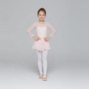 Gaun balet anak perempuan, benang <span class=keywords><strong>Leotard</strong></span> katun lengan panjang desain baru - Product Image 3