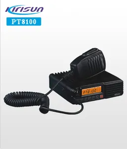 Kirakun PT8100 Radio Seluler Profesional, 66 ~ 88/136-174/400-450/438-490MHz Fleksibel untuk Menginstal Transiver Seluler