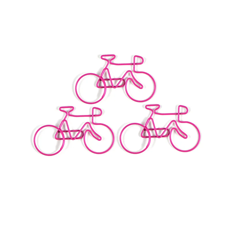Promotional bike shaped paper clips to hold papers - paperclip