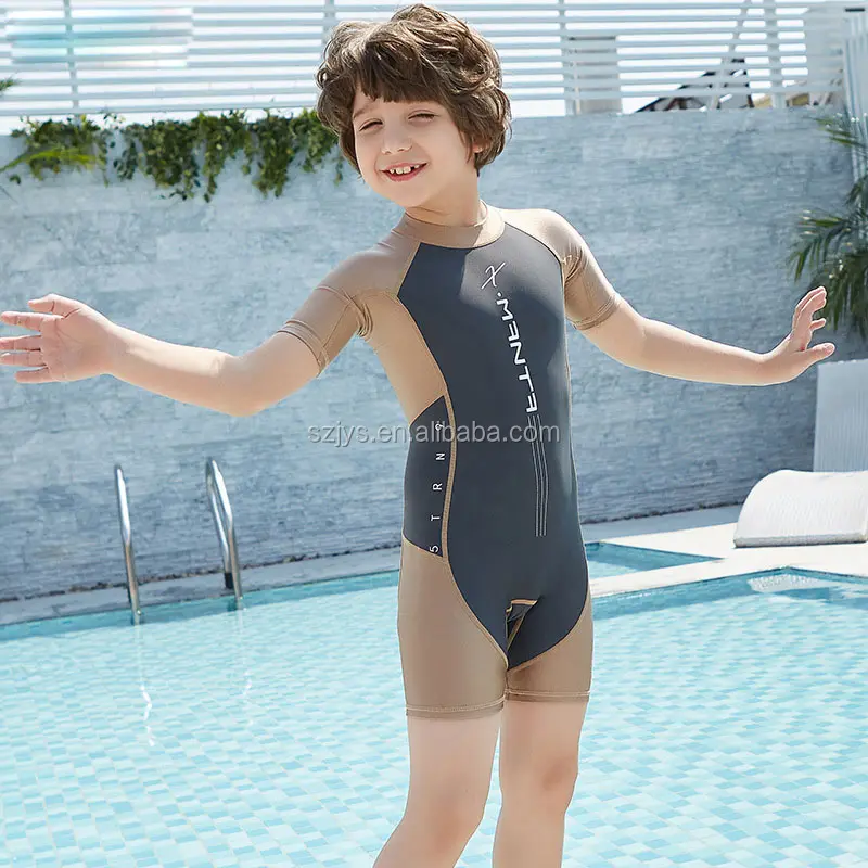 أعلى جودة في سن المراهقة ملابس السباحة الاطفال مثير سريعة الجافة بذلة بوي صور