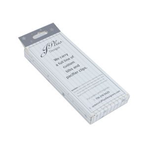 Nuova Scatola Personalizzata con Logo per Clip Ciuccio, Confezione per Dentaruoli Neonati con Finestra Trasparente in PVC - Product Image 3