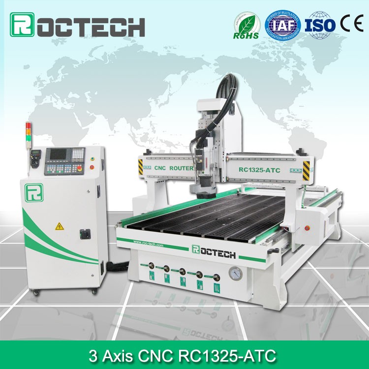 1325-ATC ЧПУ деревообрабатывающий станок/3 оси с ЧПУ/фрезерные машины МДФ пластик