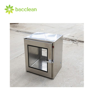 Boîte de passage statique en acier inoxydable à porte unique avec interverrouillage électronique et transfert traversant la fenêtre, pour laboratoire