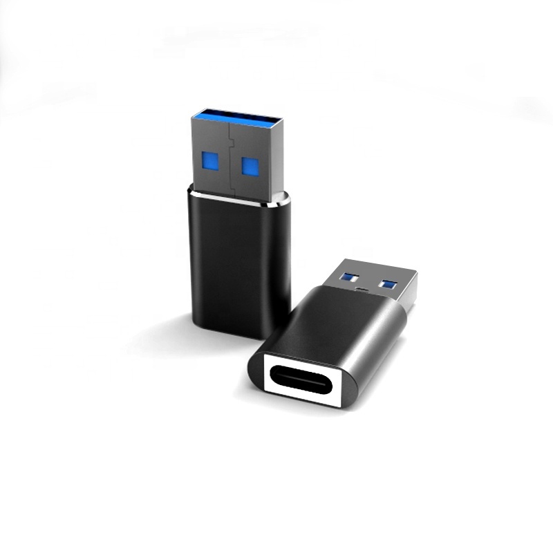 USB-C Женский USB Male адаптер Type A порт зарядное устройство Кабельный соединитель для iPhone 11 12 Pro Max, маленький размер, Samsung Galaxy Note10 S20