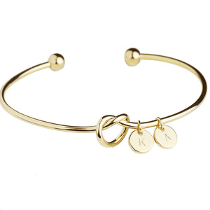 Personalizzato 26 lettere iniziali bracciale con nodo a disco <span class=keywords><strong>gioielli</strong></span> da donna alla moda <span class=keywords><strong>Bijoux</strong></span> - Product Image 5