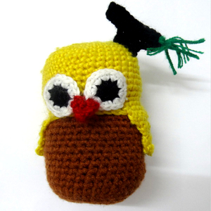 Gros doux bébé jouet en peluche tricoté ours en peluche crochet poupée animaux - Product Image 2