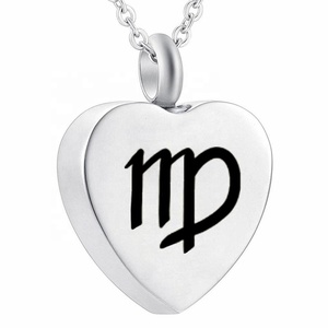 เครื่องประดับเงินรูปหัวใจสร้อยคอราศี<span class=keywords><strong>12</strong></span>กลุ่มดาวจี้โกศสร้อยคอของขวัญวันเกิด - Product Image 5