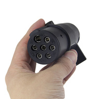 Connecteur de remorque en plastique, 20 pièces, 12V, prise ue, 7 voies, adaptateur électrique pour camion de remorquage