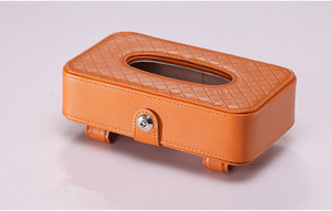 Caja de pañuelos de cuero PU para coche, a la moda, 2019 - Product Image 6