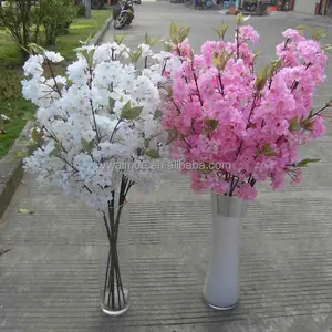 Yiwu Aimee suministros al por mayor de plástico Árbol de la flor cereza decoración de la boda de cherry blossom ramas venta al por mayor (AM-YD30)