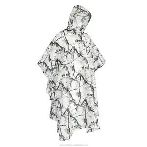 Amazon Trend Camouflage Taffettà di Caccia Esterna Impermeabile Cappotto di Pioggia Poncho