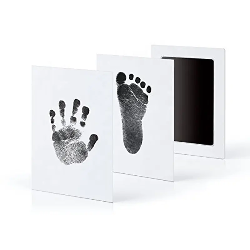 Bebé recién nacido huella almohadilla limpia segura no-tóxicos limpio contacto almohadilla de tinta foto fácil de operar la mano pie imprimir Pad