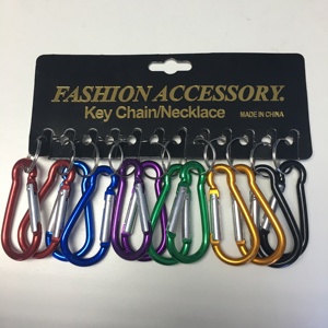 Accessoire de mode <span class=keywords><strong>Lot</strong></span> de 12 Mousqueton Clip Ceinture Porte-clés - Product Image 5