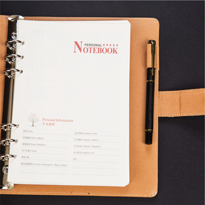 Promocional PU cuaderno de cuero a5 regalo planificador de negocios de con la pluma en caja de regalo de la escuela, la Oficina suministros diario - Product Image 6