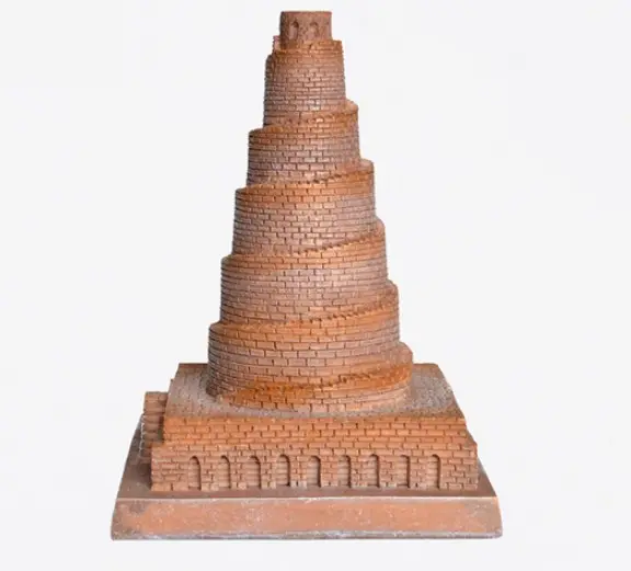バベル彫刻バベルタワー像のカスタムレジンイラクお土産タワー