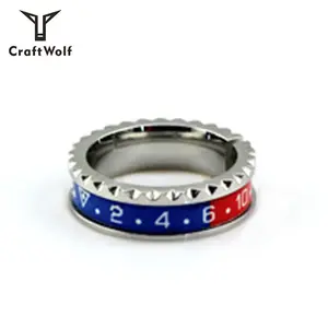 Craft Wolf Cincin Penis Pria Wanita, Desain Terbaru Mode Stainless Steel