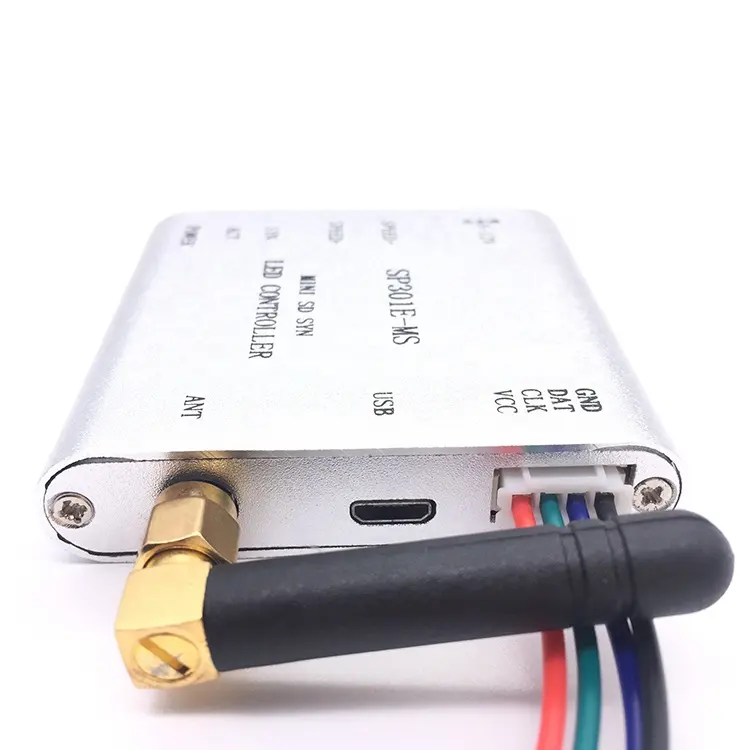 Key control RF wireless synchronous SPI signal mini LED controller SP301E-MS for LED light board or flexible light strip