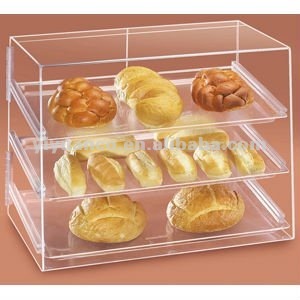 Étagère de présentation pliable moderne en acrylique transparent pour supermarché, pour cupcakes et <span class=keywords><strong>pain</strong></span>, organisateur de bacs, armoire - Product Image 6