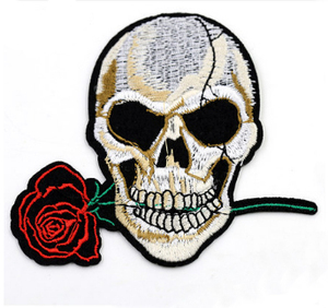 <span class=keywords><strong>Autocollant</strong></span> en <span class=keywords><strong>tissu</strong></span> DIY, ornement pour vêtements, motif de crâne, badges brodés, <span class=keywords><strong>patch</strong></span> - Product Image 3