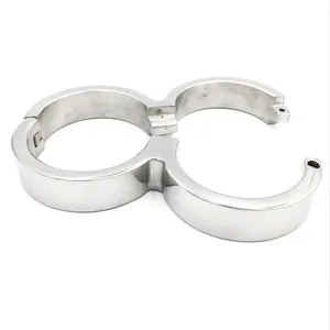 Bandage Restraint Handcuffs for sex Fetish Stainless Steel Bondage 8font gourd Handcuff Adult Game Sex Products Harness Sex Toys