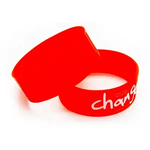 Customized personalized logo event wrist bands pvc rubber silicone bracelet wristband