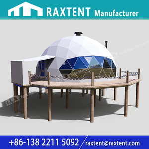 Tienda de Campaña de Lujo <span class=keywords><strong>para</strong></span> Resort con Terraza de 10 m, Precio Económico, Estructura de Tubo de Hierro <span class=keywords><strong>para</strong></span> Casa Domo <span class=keywords><strong>para</strong></span> Glamping - Product Image 4