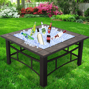 3 trong 1 ngoài trời Vườn vuông gạch đầu BBQ lửa <span class=keywords><strong>Pit</strong></span> bảng - Product Image 3