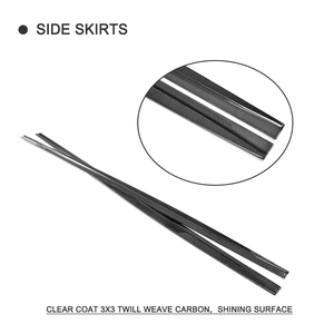 G30 de fibra de carbono faldas laterales para BMW G31 G38 <span class=keywords><strong>520i</strong></span> 530i 540i M 2018, <span class=keywords><strong>2019</strong></span> - Product Image 5