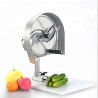 Verstelbare handmatige roestvrijstalen groente-snijder/slicer, multifunctionele fruitverwerker, hoge efficiëntie, eenvoudige bediening