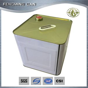 <span class=keywords><strong>10</strong></span> <span class=keywords><strong>litres</strong></span> rectangulaire boîte de conserve en métal baril avec bouchon squeeze fabricant - Product Image 2