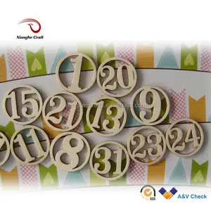 carving wooden letters and numbers decoration pieces for crafts