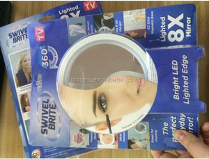 Comme vu sur TV 3X 5X 8X maquillage miroir avec des lumières <span class=keywords><strong>360</strong></span> pivotant brite miroir - Product Image 3